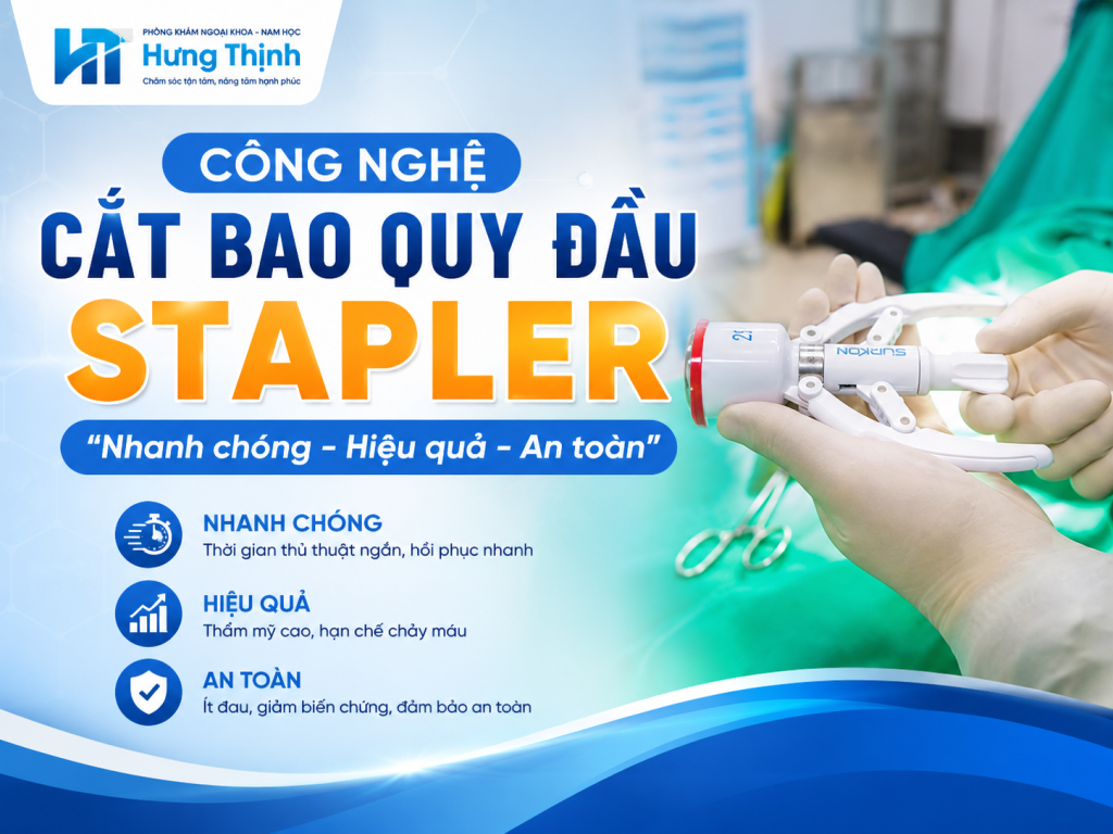 Công nghệ Cắt bao quy đầu Stapler (Đức)
